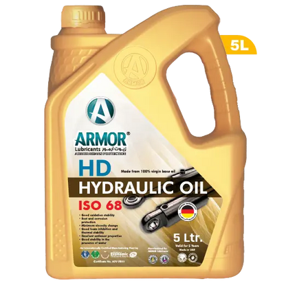 5 Liter Pail Hydraulic oil iso 68 for industrial application from Armor Store Online