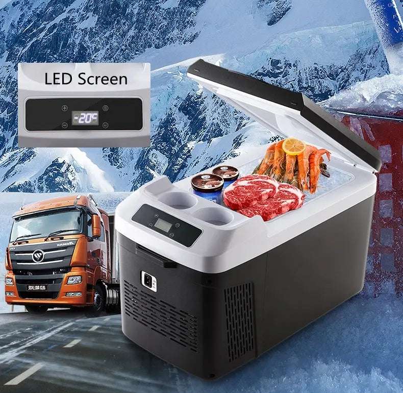 15L Fridge for Car and Home by Yui, Portable Fridge for Food and Drinks, Outdoor Cooler, Picnics and Food Warmer