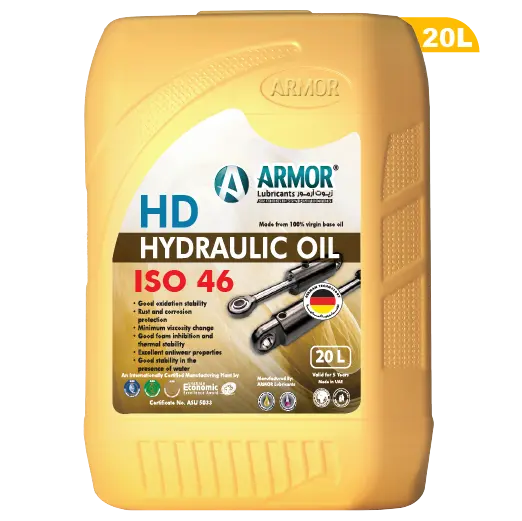 20 Liter Hydraulic oil iso 46 for industrial application from Armor Store Online