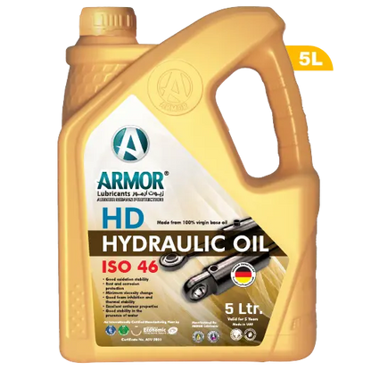 5 Liter Hydraulic oil iso 46 for industrial application from Armor Store Online