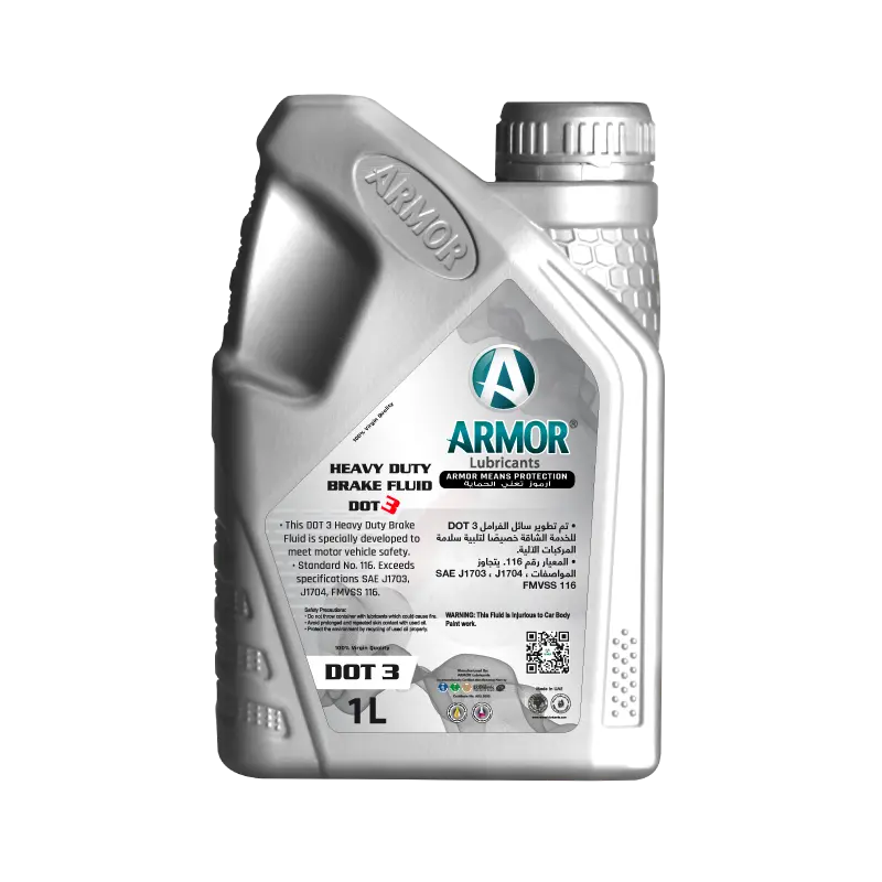 Armor-Store Dot 3 Brake Fluid 1 Liter for Safe Braking